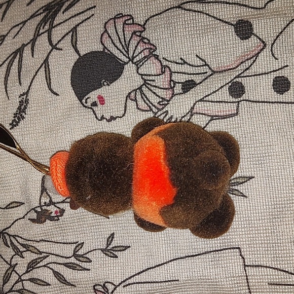 90s a and w bear ornament a&w fast food orange vintage fuzzy - Picture 3 of 3